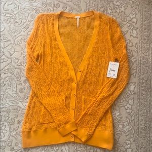 Free People crochet sweater